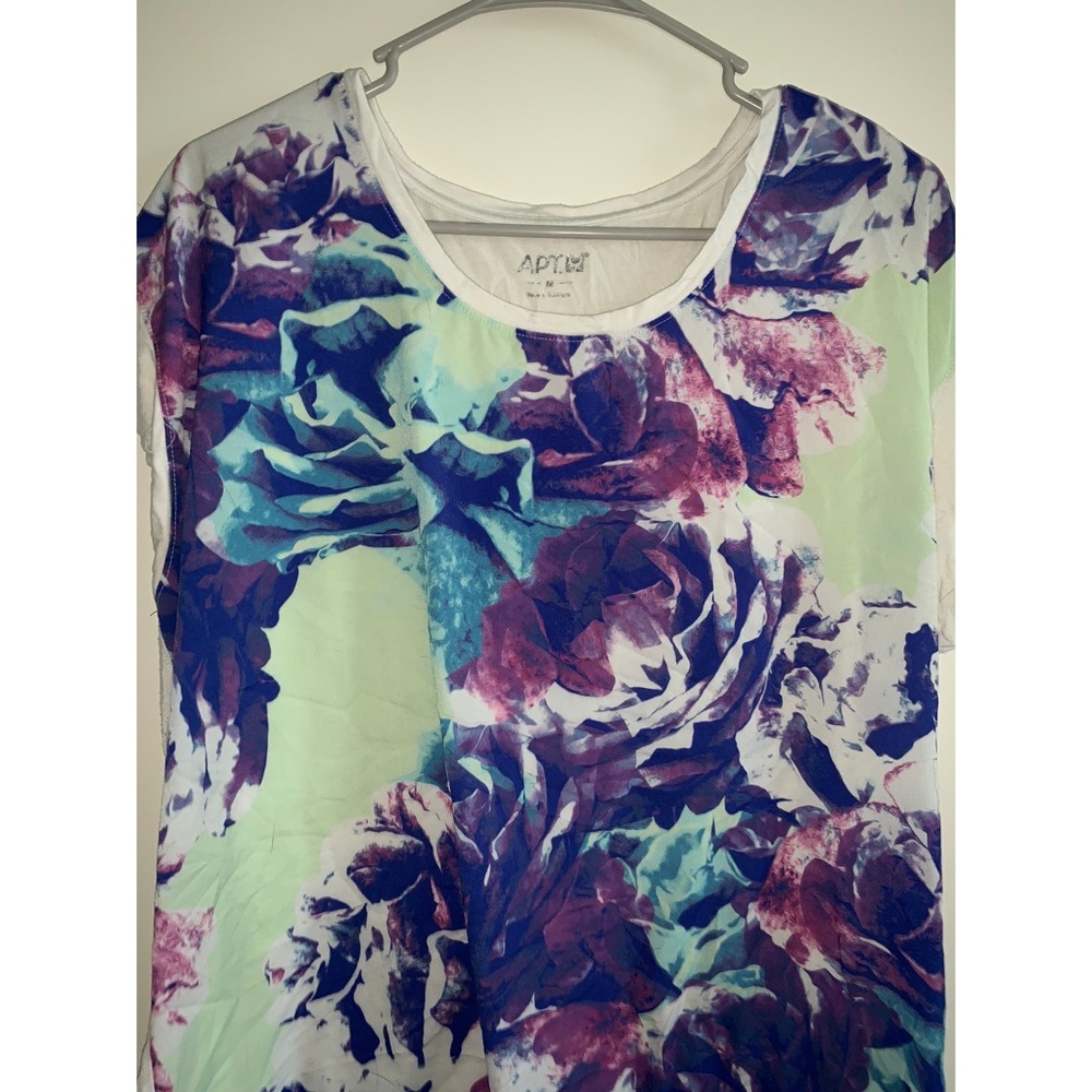 White Top With Floral Pattern